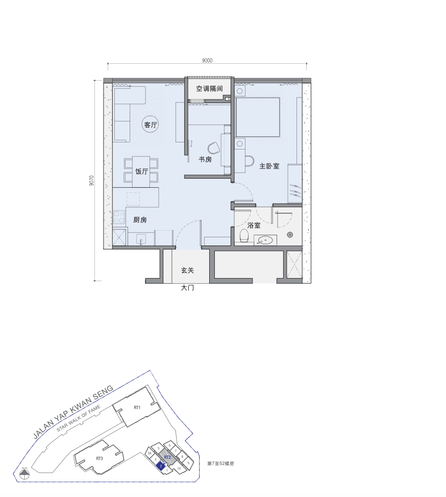 Floor plan: TYPE B1