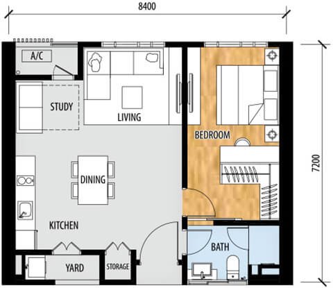 Floor plan: TYPE A