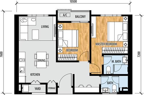 Floor plan: TYPE B