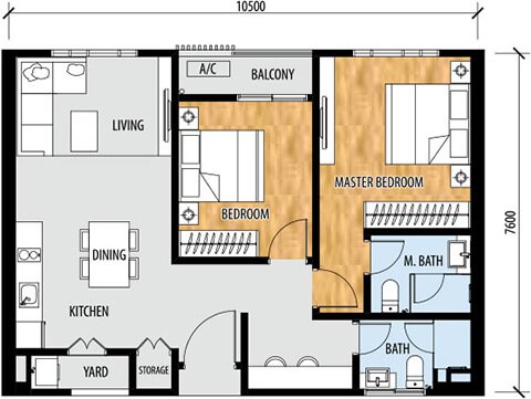 Floor plan: TYPE B1