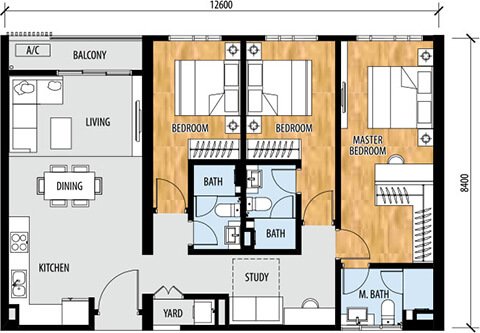 Floor plan: TYPE C