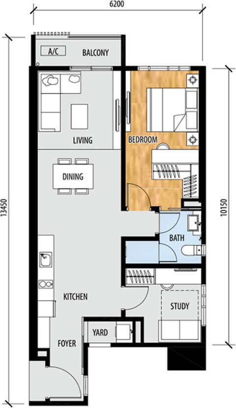 Floor plan: TYPE A1