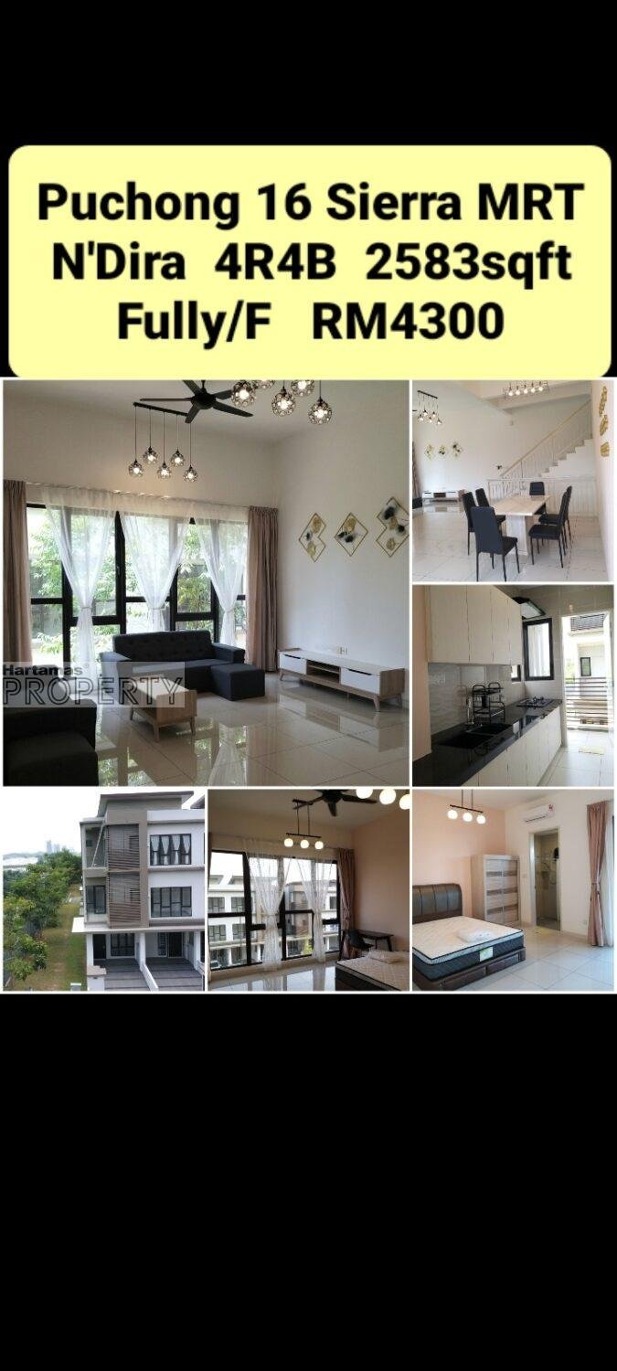 For Rent Fully Furnish at N’Dira Townhouse 16 Sierra