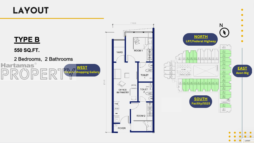 Floor plan: Type B