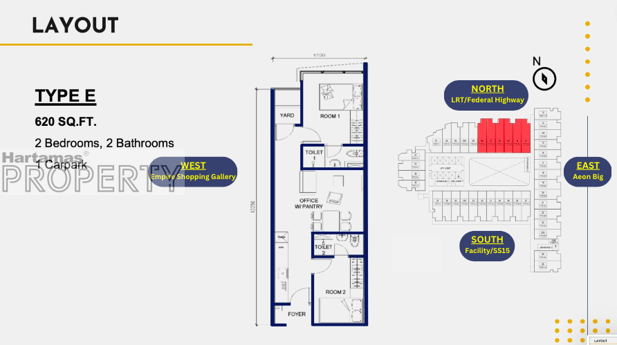 Floor plan: Type E