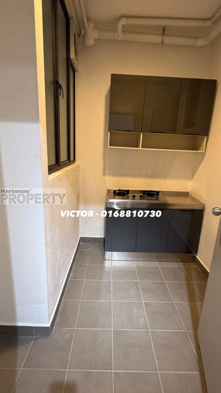 2bed+2bath Puchong, new unit, rental: RM1,500