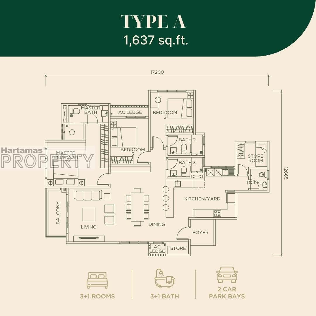 Floor plan: Type A