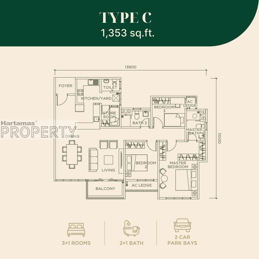 Floor plan: Type C