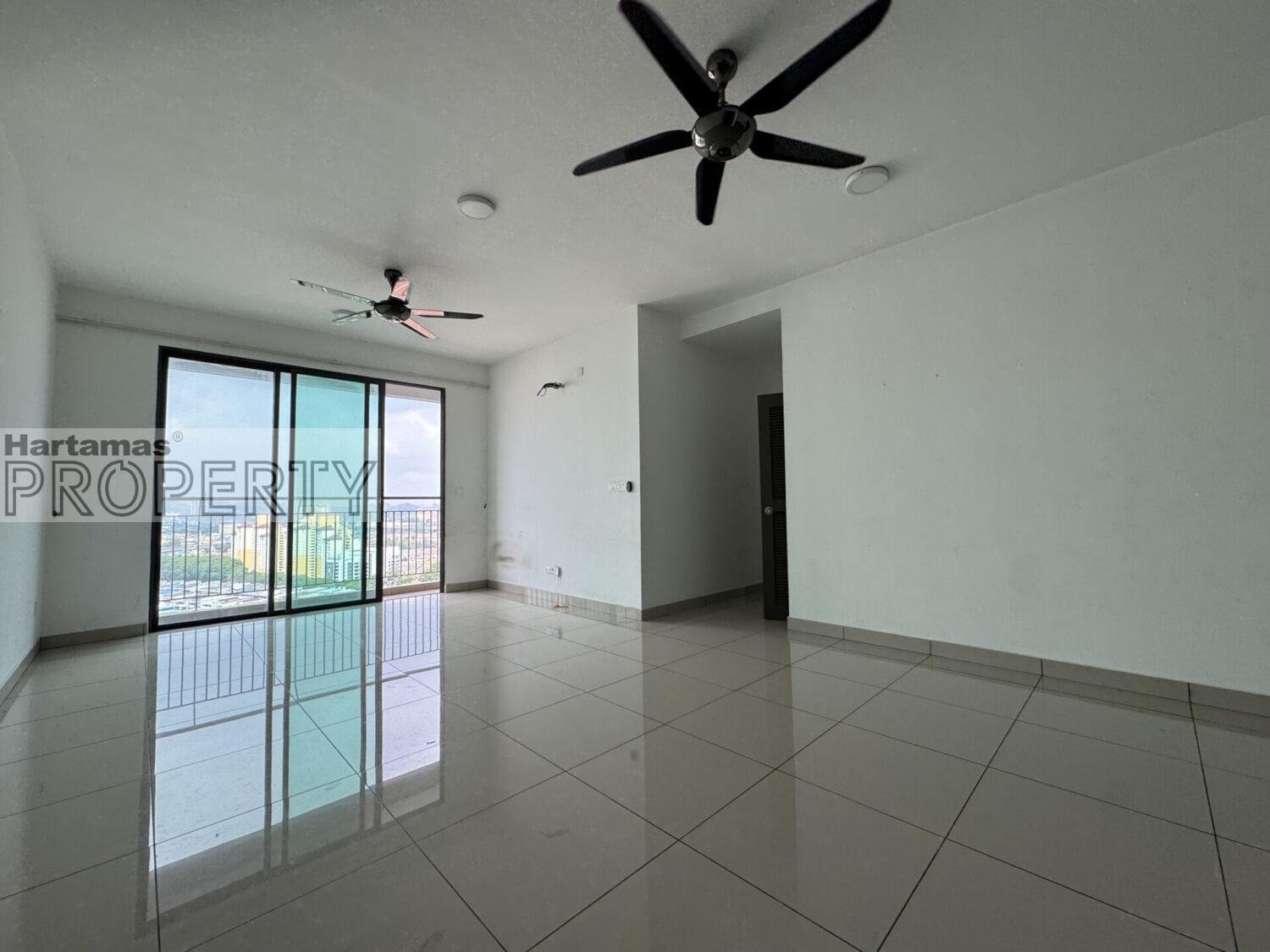 For Rent: Residensi Henge @ Kepong | 3R 2B | 1,100 sqft | 2 Car Parks | Balcony with Unblocked View | Basic Fixtures