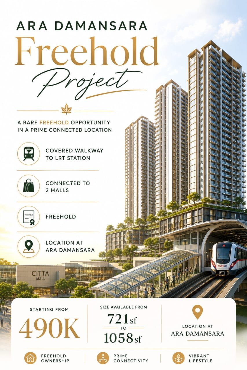 FREEHOLD Condo Project @ Ara Damansara (Check out my video!)