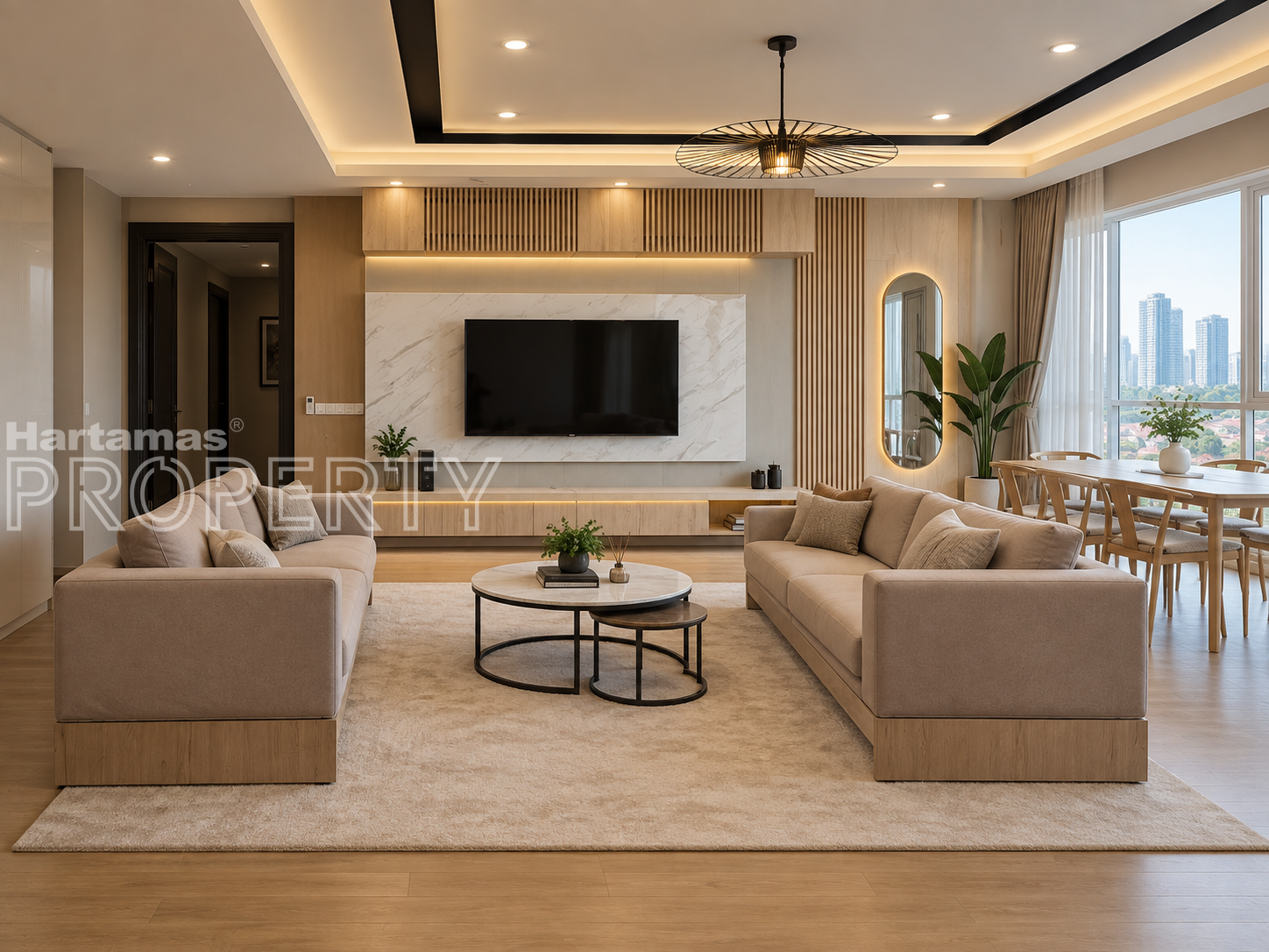 For Rent & Sale : Uptown Residences Damansara Utama – 3+1 Rooms 2,207 sqft – Fully Renovated – 3 Car Parks